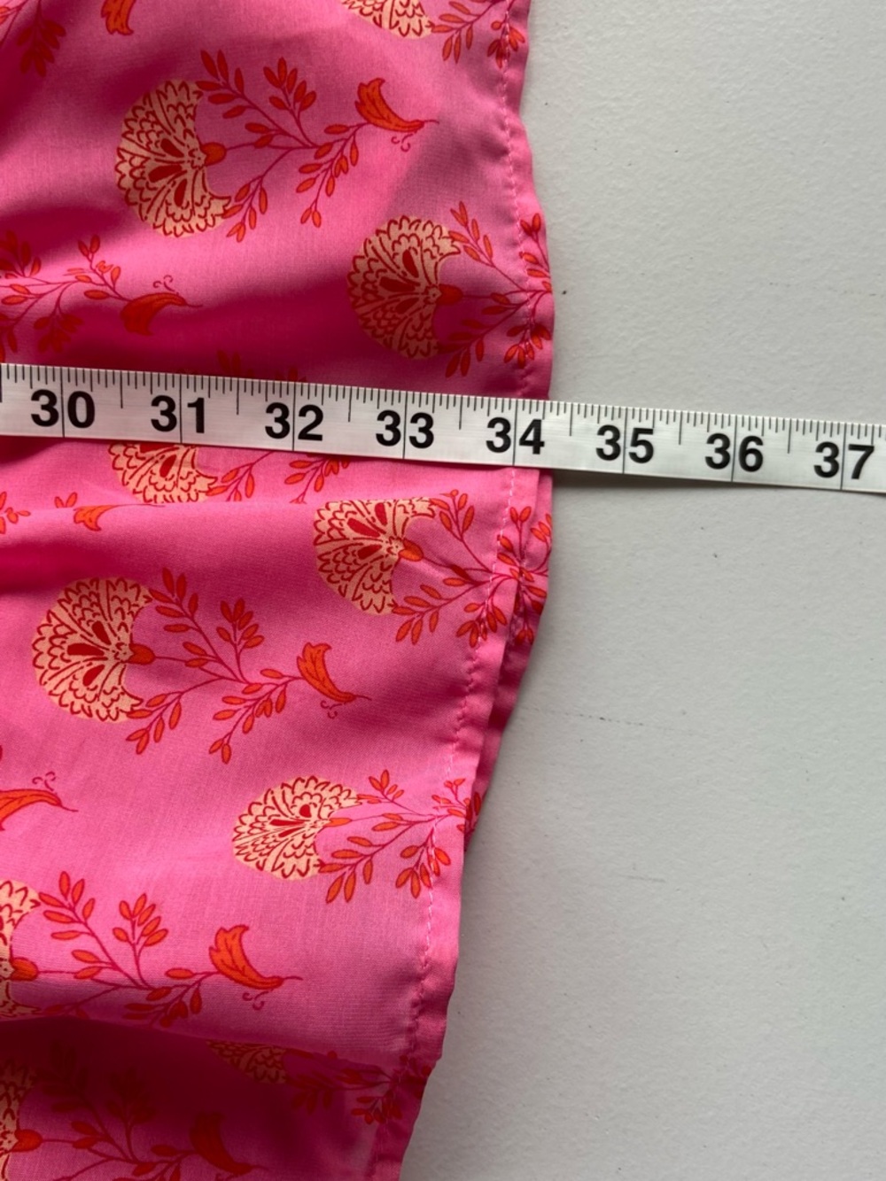 J. Marie Ella Ann Split Neck Peter Pan Collared Dress Pink Floral Tiered Medium - Picture 7 of 10
